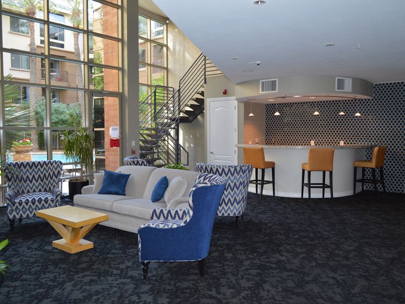 Clubhouse bar seating area
